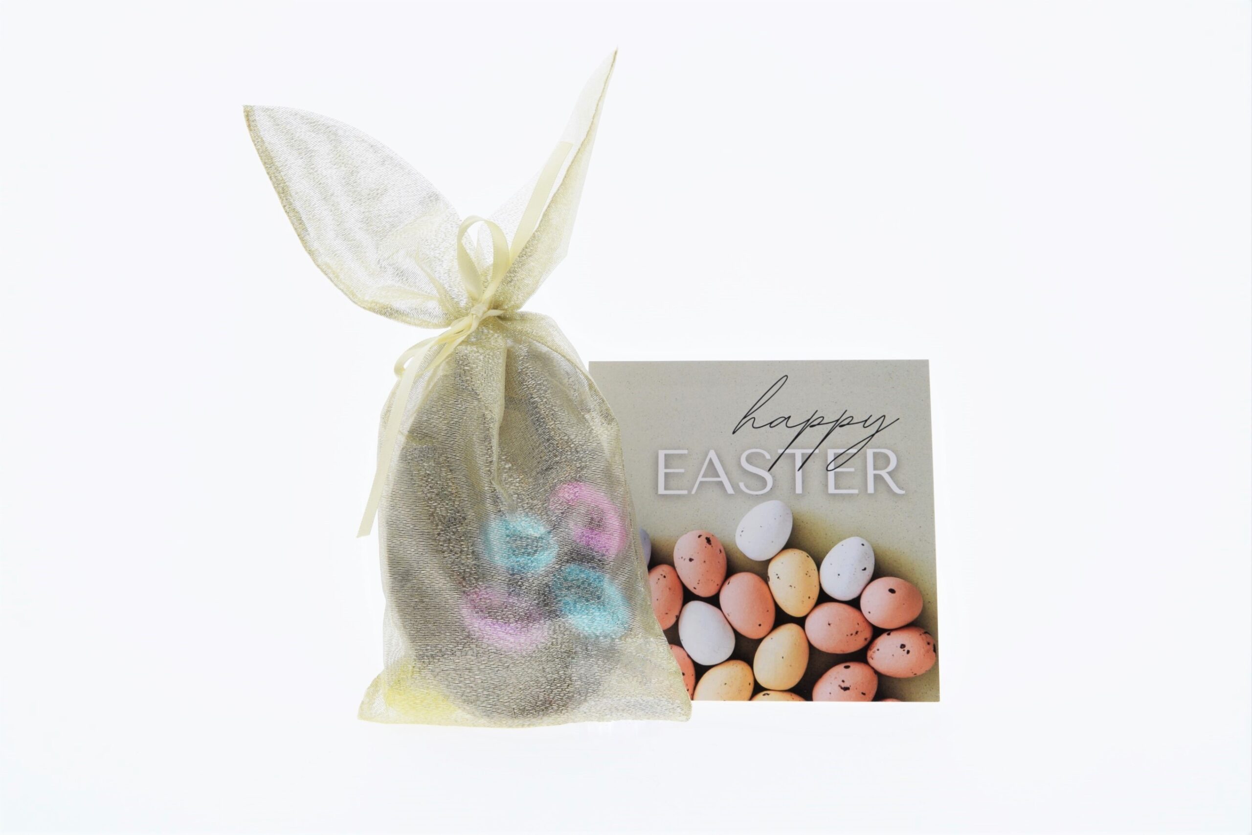Ambachtelijk ei in organza zakje
