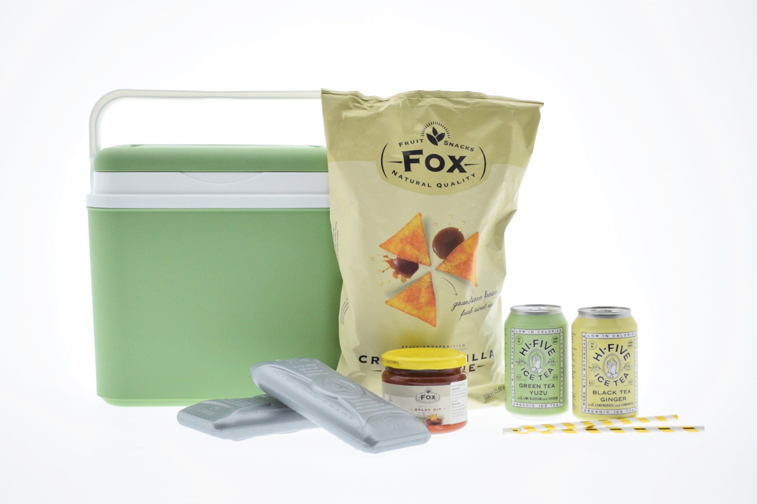 Cool green, Leuke groene koelbox gevuld met lekkers. Ideaal om mee op pad te nemen.